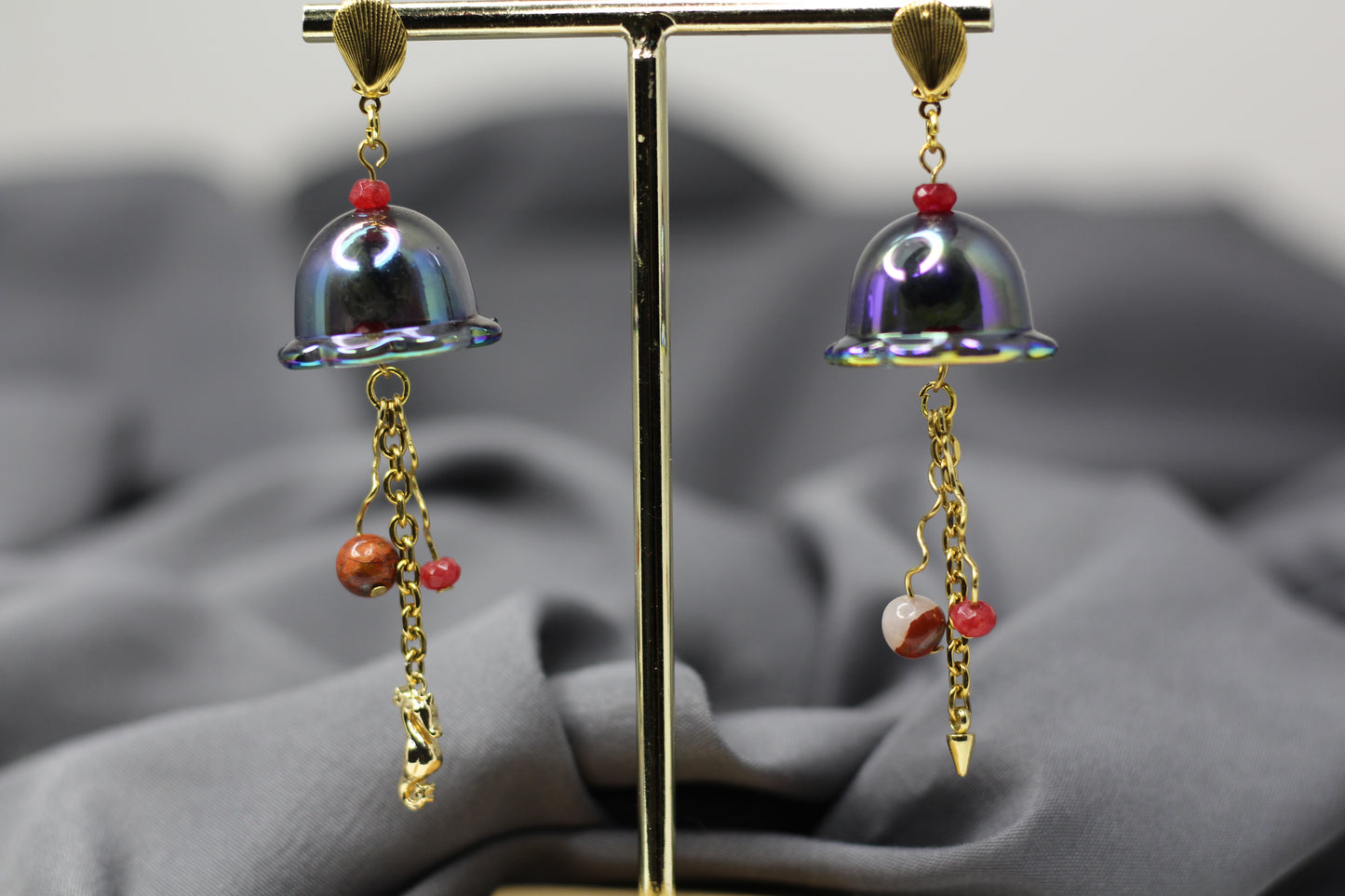 Jellyfish: Jasper Earrings