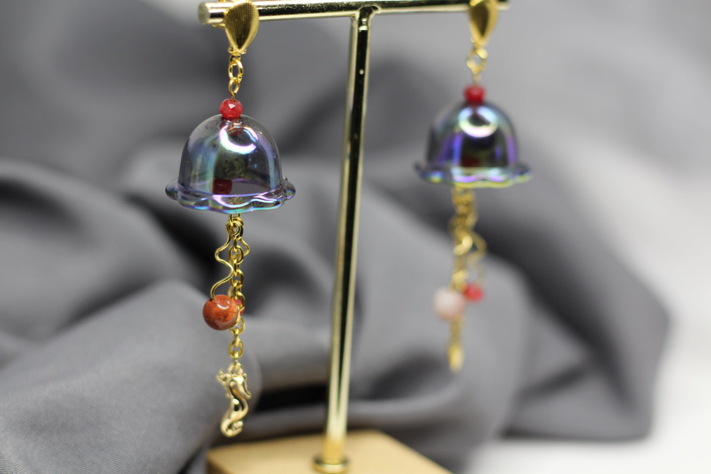 Jellyfish: Jasper Earrings