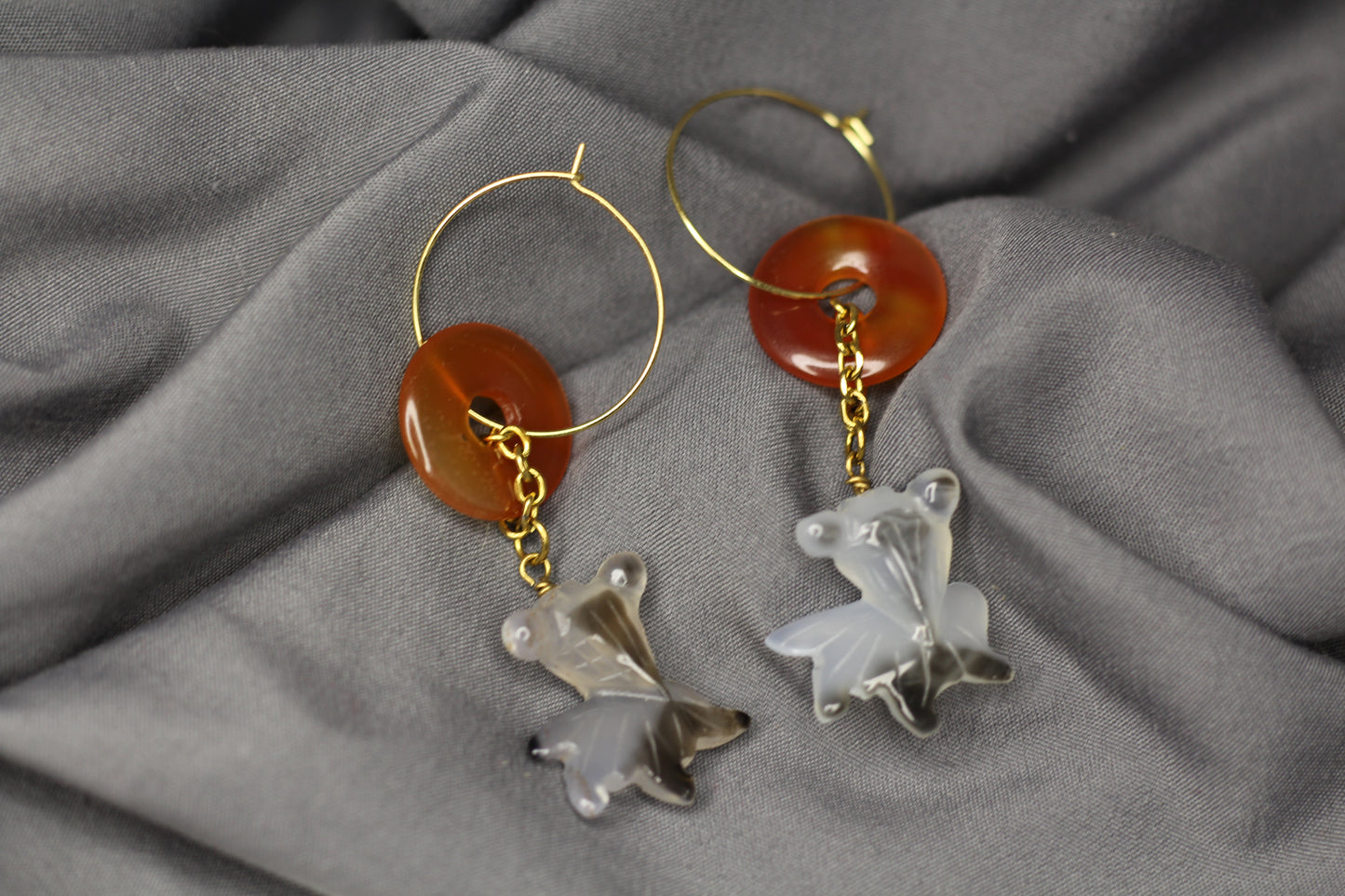 Koi Fish: Carnelian Earrings