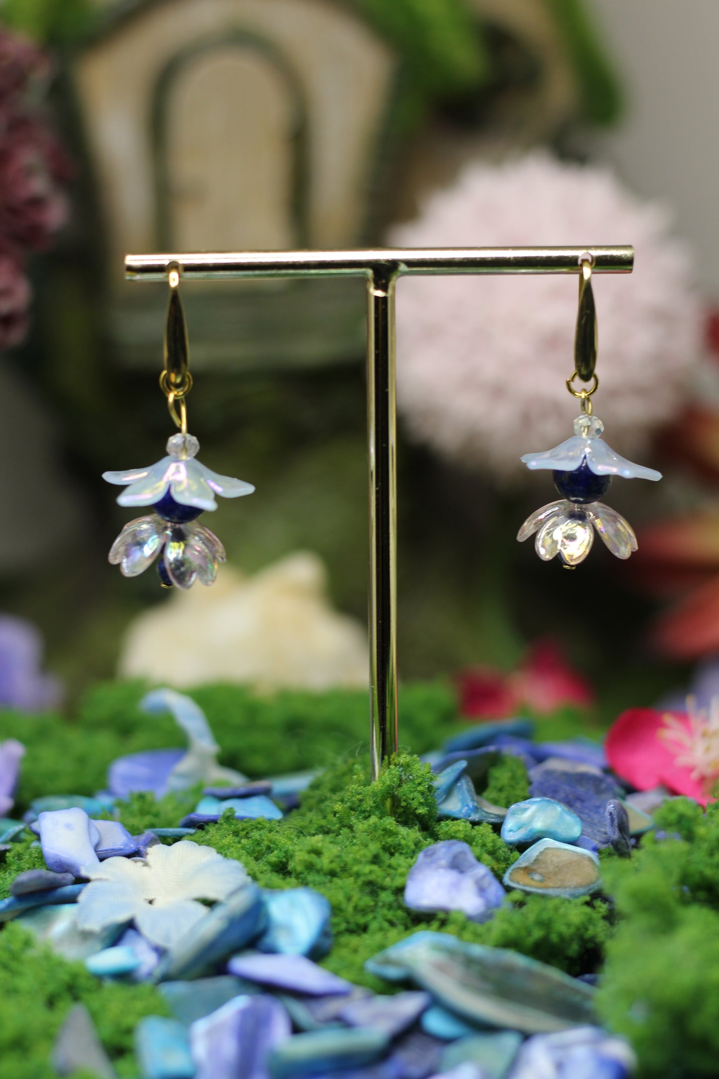 Pixie Line: Lapis Fairy Earrings