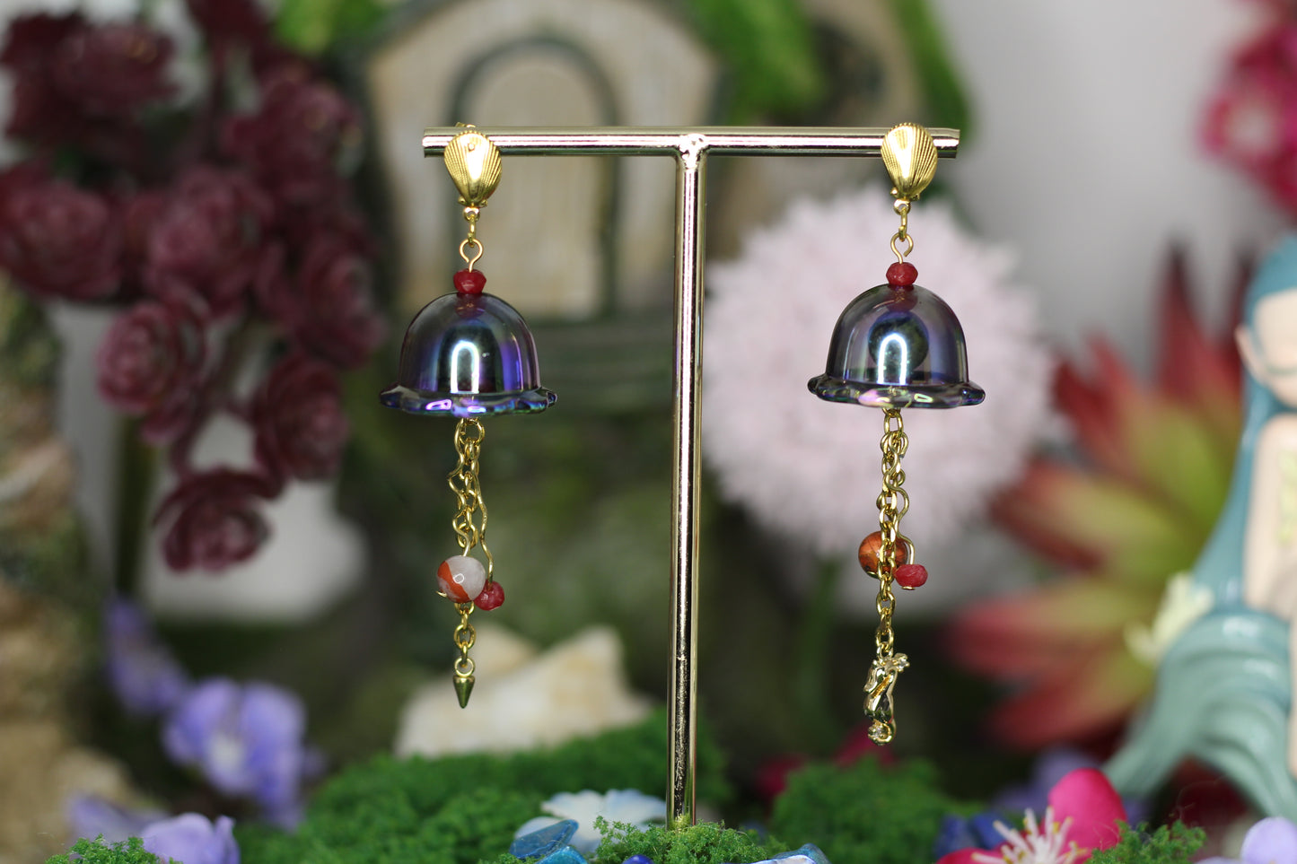 Jellyfish: Jasper Earrings