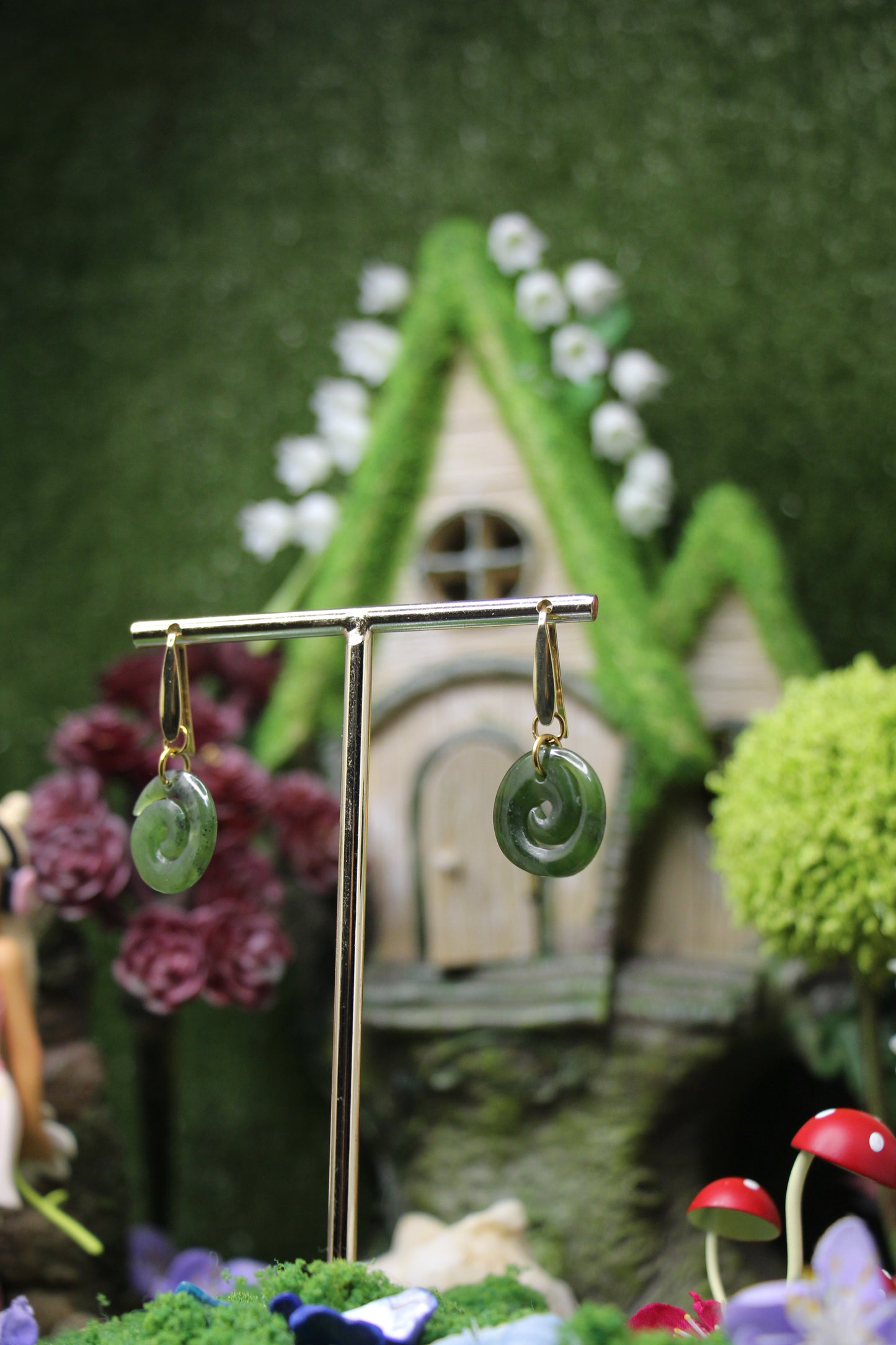 Jade: Goddess Heart Earrings
